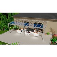 GARDENDREAMS Terrassenüberdachung »Legend«, BxT: 700 x 350 cm, grau / RAL9007, Glasdach GARDENDREAMS Terrassenüberdachung »Legend«, BxT: 700 x 350 cm, grau / RAL9007, Glasdach