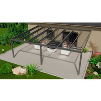 GARDENDREAMS Terrassenüberdachung »Legend«, BxT: 700 x 500 cm, anthrazit / RAL7016 – grau GARDENDREAMS Terrassenüberdachung »Legend«, BxT: 700 x 500 cm, anthrazit / RAL7016 – grau