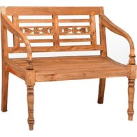 GARDEN PLEASURE Gartenbank »Moyo«, Holz, 2-Sitzer, BxHxT: 100 x 91 x 46 cm – braun GARDEN PLEASURE Gartenbank »Moyo«, Holz, 2-Sitzer, BxHxT: 100 x 91 x 46 cm – braun