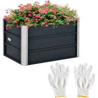 Outsunny Hochbeet, BxH: 66 x 47 cm, Stahl – grau Rabatt: 25 % Outsunny Hochbeet, BxH: 66 x 47 cm, Stahl – grau Rabatt: 25 %