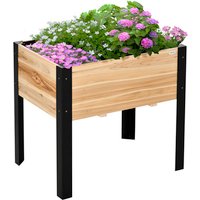 Outsunny Hochbeet, BxH: 80 x 60 cm, Tannenholz/Stahl – bunt Outsunny Hochbeet, BxH: 80 x 60 cm, Tannenholz/Stahl – bunt