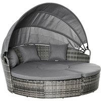 Outsunny Gartenmöbelset, PE-Rattan/Metall, grau Rabatt: 25 % Outsunny Gartenmöbelset, PE-Rattan/Metall, grau Rabatt: 25 %
