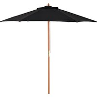 Outsunny Sonnenschirm, ØxH: 250 x 230 cm, Bambus/Tannenholz/Polyester – schwarz Rabatt: 25 % Outsunny Sonnenschirm, ØxH: 250 x 230 cm, Bambus/Tannenholz/Polyester – schwarz Rabatt: 25 %
