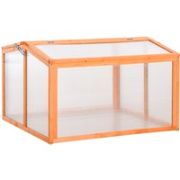 Outsunny Frühbeet, BxHxL: 80 x 58 x 90 cm, Tannenholz/Polycarbonatplatten – orange Outsunny Frühbeet, BxHxL: 80 x 58 x 90 cm, Tannenholz/Polycarbonatplatten – orange