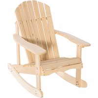 Outsunny Schaukelstuhl, BxHxL: 97 x 92 x 74 cm, Kieferholz – braun Outsunny Schaukelstuhl, BxHxL: 97 x 92 x 74 cm, Kieferholz – braun