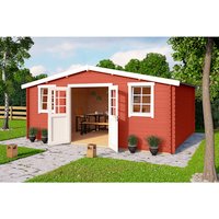 LASITA MAJA Gartenhaus »Wels 5«, Holz, BxHxT: 548,8 x 245,1 x 420 cm (Außenmaße inkl. Dachüberstand) – rot LASITA MAJA Gartenhaus »Wels 5«, Holz, BxHxT: 548,8 x 245,1 x 420 cm (Außenmaße inkl. Dachüberstand) – rot