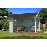 LASITA MAJA Gartenhaus »Kirian 300«, Holz, BxHxT: 420 x 273.6 x 389,4 cm (Außenmaße) – gruen LASITA MAJA Gartenhaus »Kirian 300«, Holz, BxHxT: 420 x 273.6 x 389,4 cm (Außenmaße) – gruen