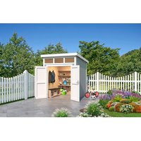 LASITA MAJA Gartenhaus »Kibo 1«, Holz, BxHxT: 220 x 245,1 x 223,5 cm (Außenmaße inkl. Dachüberstand) - grau | Fichte | 3,78 m² LASITA MAJA Gartenhaus »Kibo 1«, Holz, BxHxT: 220 x 245,1 x 223,5 cm (Außenmaße inkl. Dachüberstand) - grau | Fichte | 3,78 m²