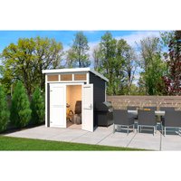 LASITA MAJA Gartenhaus »Kibo 2«, Holz, BxHxT: 220 x 245,1 x 273,8 cm (Außenmaße inkl. Dachüberstand) – grau LASITA MAJA Gartenhaus »Kibo 2«, Holz, BxHxT: 220 x 245,1 x 273,8 cm (Außenmaße inkl. Dachüberstand) – grau