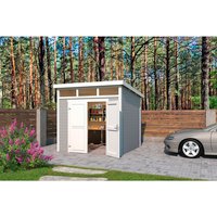 LASITA MAJA Gartenhaus »Kibo 3«, Holz, BxHxT: 270 x 245,1 x 274,1 cm (Außenmaße inkl. Dachüberstand) – grau LASITA MAJA Gartenhaus »Kibo 3«, Holz, BxHxT: 270 x 245,1 x 274,1 cm (Außenmaße inkl. Dachüberstand) – grau