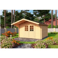 LASITA MAJA Gartenhaus »Viljandi 34«, Holz, BxHxT: 339,7 x 245,1 x 445 cm (Außenmaße inkl. Dachüberstand) – braun | beige LASITA MAJA Gartenhaus »Viljandi 34«, Holz, BxHxT: 339,7 x 245,1 x 445 cm (Außenmaße inkl. Dachüberstand) – braun | beige