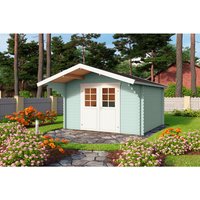 LASITA MAJA Gartenhaus »Viljandi 34«, Holz, BxHxT: 339,7 x 245.1 x 445 cm (Außenmaße) – gruen LASITA MAJA Gartenhaus »Viljandi 34«, Holz, BxHxT: 339,7 x 245.1 x 445 cm (Außenmaße) – gruen