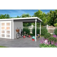 LASITA MAJA Anbau »Zambezi 1«, für Gartenhäuser, BxL: 250 x 200 cm, Fichtenholz – grau LASITA MAJA Anbau »Zambezi 1«, für Gartenhäuser, BxL: 250 x 200 cm, Fichtenholz – grau