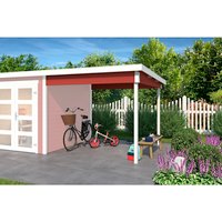 LASITA MAJA Anbau »Zambezi 2«, für Gartenhäuser, BxL: 250 x 250 cm, Fichtenholz – rot LASITA MAJA Anbau »Zambezi 2«, für Gartenhäuser, BxL: 250 x 250 cm, Fichtenholz – rot
