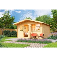 LASITA MAJA Gartenhaus »Norderney 3«, Holz, BxHxT: 444,6 x 256,5 x 480 cm (Außenmaße inkl. Dachüberstand) – braun | beige LASITA MAJA Gartenhaus »Norderney 3«, Holz, BxHxT: 444,6 x 256,5 x 480 cm (Außenmaße inkl. Dachüberstand) – braun | beige