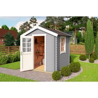 LASITA MAJA Gartenhaus »Wels 1«, Holz, BxHxT: 231 x 245,1 x 220 cm (Außenmaße inkl. Dachüberstand) – grau LASITA MAJA Gartenhaus »Wels 1«, Holz, BxHxT: 231 x 245,1 x 220 cm (Außenmaße inkl. Dachüberstand) – grau