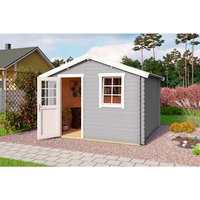 LASITA MAJA Ferienhaus »Wels 3«, Holz, BxHxT: 339,8 x 245,1 x 320 cm (Außenmaße inkl. Dachüberstand) – grau | Fichte | 8,67 m² LASITA MAJA Ferienhaus »Wels 3«, Holz, BxHxT: 339,8 x 245,1 x 320 cm (Außenmaße inkl. Dachüberstand) – grau | Fichte | 8,67 m²