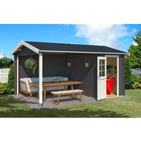 LASITA MAJA Gartenhaus »Wibo«, Holz, BxHxT: 465 x 245,1 x 337,8 cm (Außenmaße inkl. Dachüberstand) - grau | Fichte | 12,35 m² LASITA MAJA Gartenhaus »Wibo«, Holz, BxHxT: 465 x 245,1 x 337,8 cm (Außenmaße inkl. Dachüberstand) - grau | Fichte | 12,35 m²