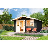 LASITA MAJA Gartenhaus »Norderney 3«, Holz, BxHxT: 444,6 x 256,5 x 480 cm (Außenmaße inkl. Dachüberstand) – grau LASITA MAJA Gartenhaus »Norderney 3«, Holz, BxHxT: 444,6 x 256,5 x 480 cm (Außenmaße inkl. Dachüberstand) – grau