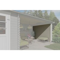 LASITA MAJA Seitenwand, für Gartenhäuser, BxL: 295 x 182,4 cm, Fichtenholz – grau | Fichte LASITA MAJA Seitenwand, für Gartenhäuser, BxL: 295 x 182,4 cm, Fichtenholz – grau | Fichte