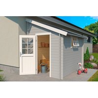 LASITA MAJA Gartenhaus »Jura 2«, Holz, BxHxT: 214,6 x 267,9 x 295 cm (Außenmaße inkl. Dachüberstand) - grau |  Fichte  |  4,7 m² LASITA MAJA Gartenhaus »Jura 2«, Holz, BxHxT: 214,6 x 267,9 x 295 cm (Außenmaße inkl. Dachüberstand) - grau |  Fichte  |  4,7 m²