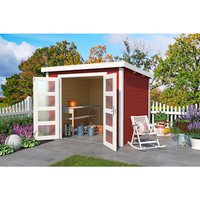 LASITA MAJA Gartenhaus »Zambezi 3«, Holz, BxHxT: 270 x 210,9 x 224,6 cm (Außenmaße inkl. Dachüberstand) - rot | Fichte | 4,75 m² LASITA MAJA Gartenhaus »Zambezi 3«, Holz, BxHxT: 270 x 210,9 x 224,6 cm (Außenmaße inkl. Dachüberstand) - rot | Fichte | 4,75 m²