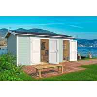 LASITA MAJA Gartenhaus »Tuvalu XL«, Holz, BxHxT: 540 x 250.8 x 331,2 cm (Außenmaße) – gruen LASITA MAJA Gartenhaus »Tuvalu XL«, Holz, BxHxT: 540 x 250.8 x 331,2 cm (Außenmaße) – gruen