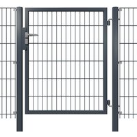hadra Gartentor, Durchgangs-BxH: 100 x 200 cm, 1-flügelig – grau hadra Gartentor, Durchgangs-BxH: 100 x 200 cm, 1-flügelig – grau