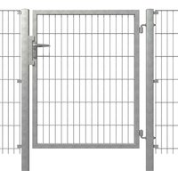 hadra Gartentor, Durchgangs-BxH: 125 x 140 cm, 1-flügelig – silberfarben hadra Gartentor, Durchgangs-BxH: 125 x 140 cm, 1-flügelig – silberfarben