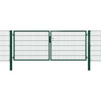 hadra Gartentor, Durchgangs-BxH: 400 x 80 cm, 2-flügelig – gruen hadra Gartentor, Durchgangs-BxH: 400 x 80 cm, 2-flügelig – gruen