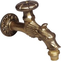 PUTEUS Auslaufhahn, Länge: 12 cm, Messing, messingfarben – goldfarben PUTEUS Auslaufhahn, Länge: 12 cm, Messing, messingfarben – goldfarben