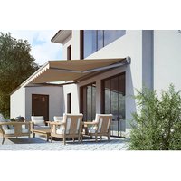 SPETTMANN Halbkassettenmarkise »Sun LED«, Textil/Aluminium/Stahl, Elektro/Funk – grau SPETTMANN Halbkassettenmarkise »Sun LED«, Textil/Aluminium/Stahl, Elektro/Funk – grau