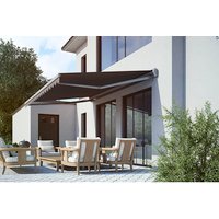 SPETTMANN Halbkassettenmarkise »Sun LED«, Textil/Aluminium/Stahl, Elektro/Funk – grau SPETTMANN Halbkassettenmarkise »Sun LED«, Textil/Aluminium/Stahl, Elektro/Funk – grau