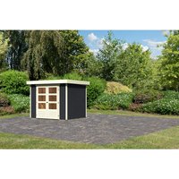KARIBU Gartenhaus »Askola 3«, Holz, BxHxT: 242 x 2110 x 217 cm (Außenmaße) – grau KARIBU Gartenhaus »Askola 3«, Holz, BxHxT: 242 x 2110 x 217 cm (Außenmaße) – grau