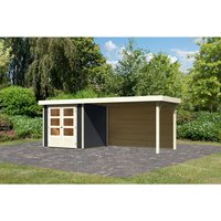 KARIBU Gartenhaus »Askola 2«, Holz, BxHxT: 213 x 2110 x 217 cm (Außenmaße) – grau KARIBU Gartenhaus »Askola 2«, Holz, BxHxT: 213 x 2110 x 217 cm (Außenmaße) – grau