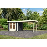 KARIBU Gartenhaus »Askola 3«, Holz, BxHxT: 242 x 2110 x 217 cm (Außenmaße) – grau KARIBU Gartenhaus »Askola 3«, Holz, BxHxT: 242 x 2110 x 217 cm (Außenmaße) – grau