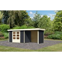 KARIBU Gartenhaus »Askola 4«, Holz, BxHxT: 302 x 2110 x 217 cm (Außenmaße) – grau KARIBU Gartenhaus »Askola 4«, Holz, BxHxT: 302 x 2110 x 217 cm (Außenmaße) – grau