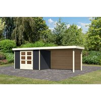KARIBU Gartenhaus »Askola 4«, Holz, BxHxT: 302 x 2110 x 217 cm (Außenmaße) – grau KARIBU Gartenhaus »Askola 4«, Holz, BxHxT: 302 x 2110 x 217 cm (Außenmaße) – grau