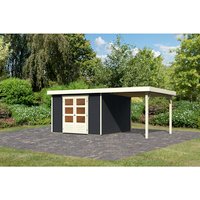 KARIBU Gartenhaus »Askola 6«, Holz, BxHxT: 302 x 2160 x 306 cm (Außenmaße) – grau KARIBU Gartenhaus »Askola 6«, Holz, BxHxT: 302 x 2160 x 306 cm (Außenmaße) – grau
