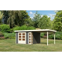 KARIBU Gartenhaus »Kerko 6«, Holz, BxHxT: 302 x 216 x 306 cm (Außenmaße inkl. Dachüberstand) - grau |  Holz  |  9 m² KARIBU Gartenhaus »Kerko 6«, Holz, BxHxT: 302 x 216 x 306 cm (Außenmaße inkl. Dachüberstand) - grau |  Holz  |  9 m²