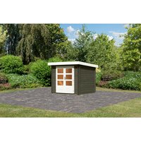 KARIBU Gartenhaus »Bastrup 2«, Holz, BxHxT: 237 x 2170 x 237 cm (Außenmaße) – grau KARIBU Gartenhaus »Bastrup 2«, Holz, BxHxT: 237 x 2170 x 237 cm (Außenmaße) – grau