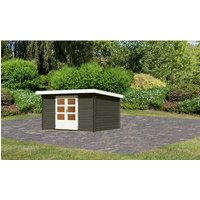 KARIBU Gartenhaus »Bastrup 7«, Holz, BxHxT: 357 x 2220 x 297 cm (Außenmaße) – grau KARIBU Gartenhaus »Bastrup 7«, Holz, BxHxT: 357 x 2220 x 297 cm (Außenmaße) – grau
