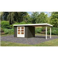KARIBU Gartenhaus »Bastrup 3«, Holz, BxHxT: 297 x 2170 x 237 cm (Außenmaße) – grau KARIBU Gartenhaus »Bastrup 3«, Holz, BxHxT: 297 x 2170 x 237 cm (Außenmaße) – grau