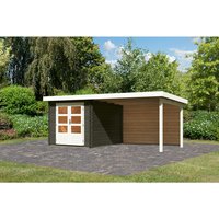 KARIBU Gartenhaus »Bastrup 4«, Holz, BxHxT: 237 x 2220 x 297 cm (Außenmaße) – grau KARIBU Gartenhaus »Bastrup 4«, Holz, BxHxT: 237 x 2220 x 297 cm (Außenmaße) – grau