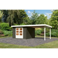 KARIBU Gartenhaus »Bastrup 5«, Holz, BxHxT: 297 x 2200 x 297 cm (Außenmaße) – grau KARIBU Gartenhaus »Bastrup 5«, Holz, BxHxT: 297 x 2200 x 297 cm (Außenmaße) – grau