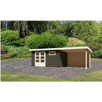 KARIBU Gartenhaus »Bastrup 8«, Holz, BxHxT: 387 x 2200 x 297 cm (Außenmaße) – grau KARIBU Gartenhaus »Bastrup 8«, Holz, BxHxT: 387 x 2200 x 297 cm (Außenmaße) – grau