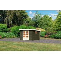 KARIBU Gartenhaus »Trittau 3«, Holz, BxHxT: 297 x 2170 x 297 cm (Außenmaße) – grau KARIBU Gartenhaus »Trittau 3«, Holz, BxHxT: 297 x 2170 x 297 cm (Außenmaße) – grau