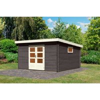 KARIBU Gartenhaus »Trittau 6«, Holz, BxHxT: 387 x 2280 x 387 cm (Außenmaße) – grau KARIBU Gartenhaus »Trittau 6«, Holz, BxHxT: 387 x 2280 x 387 cm (Außenmaße) – grau
