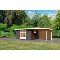 KARIBU Gartenhaus »Trittau 5«, Holz, BxHxT: 387 x 2170 x 297 cm (Außenmaße) – grau KARIBU Gartenhaus »Trittau 5«, Holz, BxHxT: 387 x 2170 x 297 cm (Außenmaße) – grau