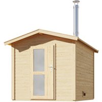 KARIBU Sauna »Bosse 1«, (Außenmaß) BxHxL: 231 x 235 x 273 cm, 3-Sitzplätze – beige KARIBU Sauna »Bosse 1«, (Außenmaß) BxHxL: 231 x 235 x 273 cm, 3-Sitzplätze – beige